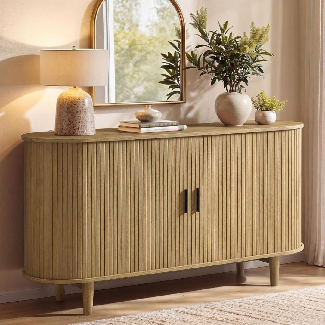 Buffet, 140 x 40 x 75 cm, Couleur Marron