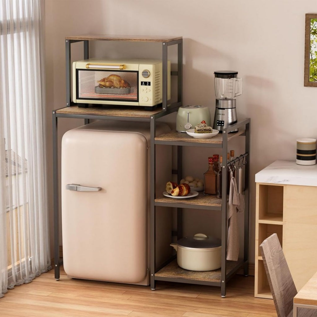 etagere en Acier, Finition Marron Cafe