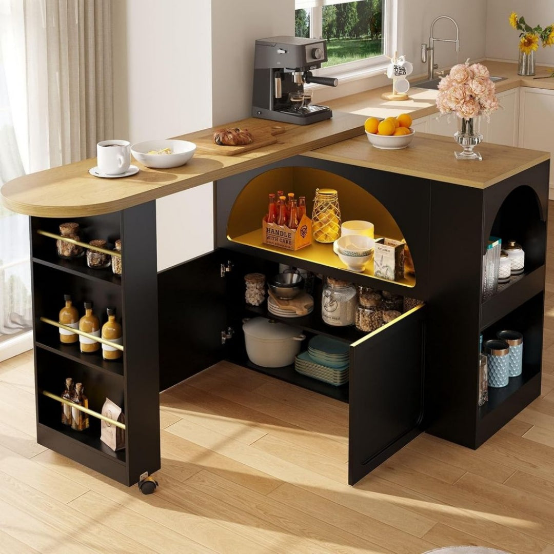 Table Haute / Mange-Debout en MDF, Finition Multicolore