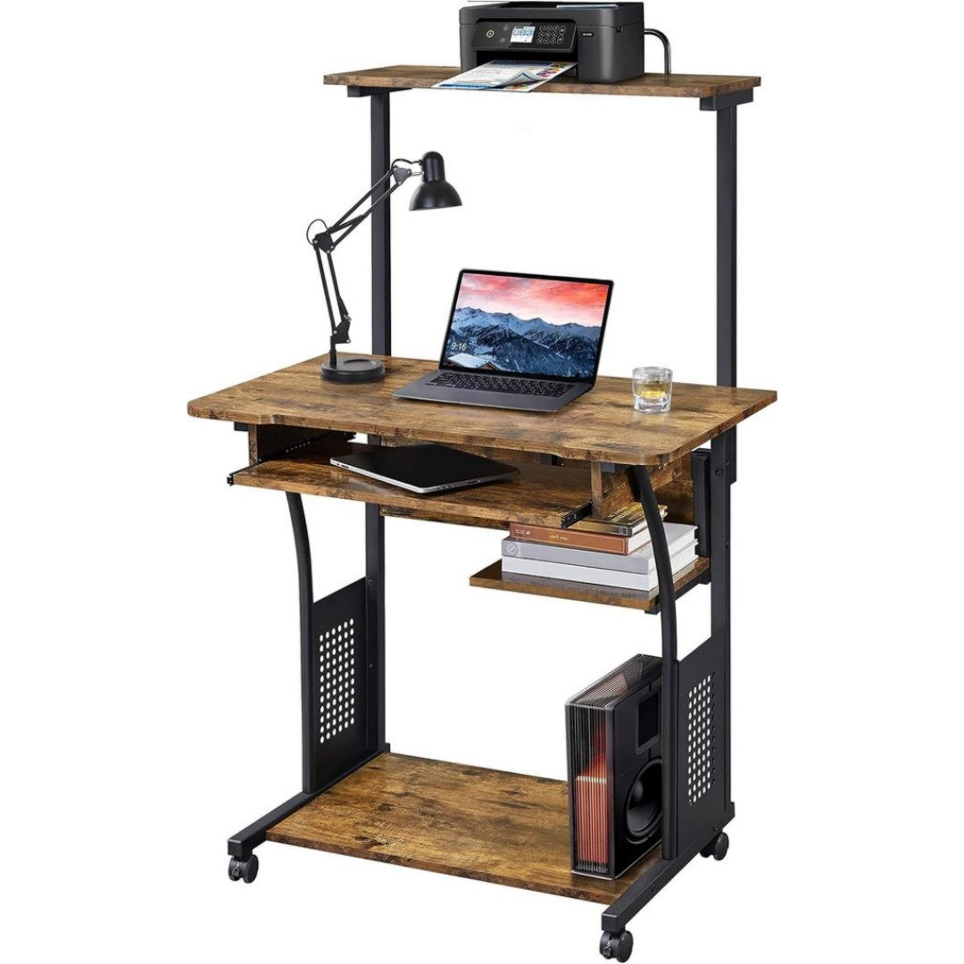 Bureau Informatique / Gaming en Panneau de Particules de Couleur Noir