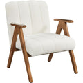 Fauteuil de Relaxation Inclinable en Bois Massif, Resistance 136 kg