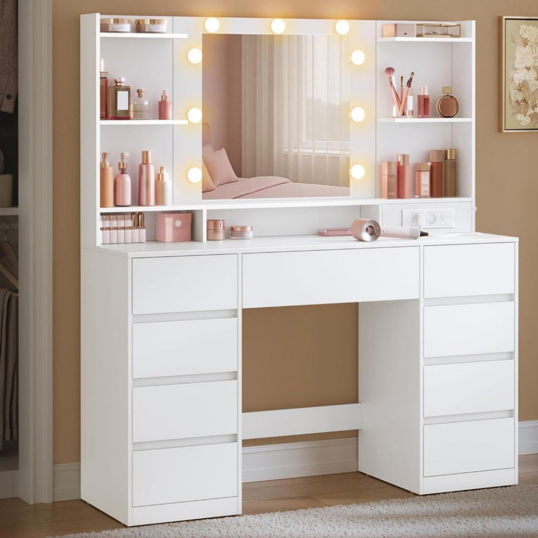 Miroir en MDF, Finition Blanc